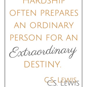 Quote Print CS Lewis 8x10 Instant Download Inspiring Art Printable Digital Download Motivational Wall Art image 1