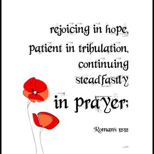 Scripture Printable 8x10 Bible Verse Art Print Romans Instant Digital ...