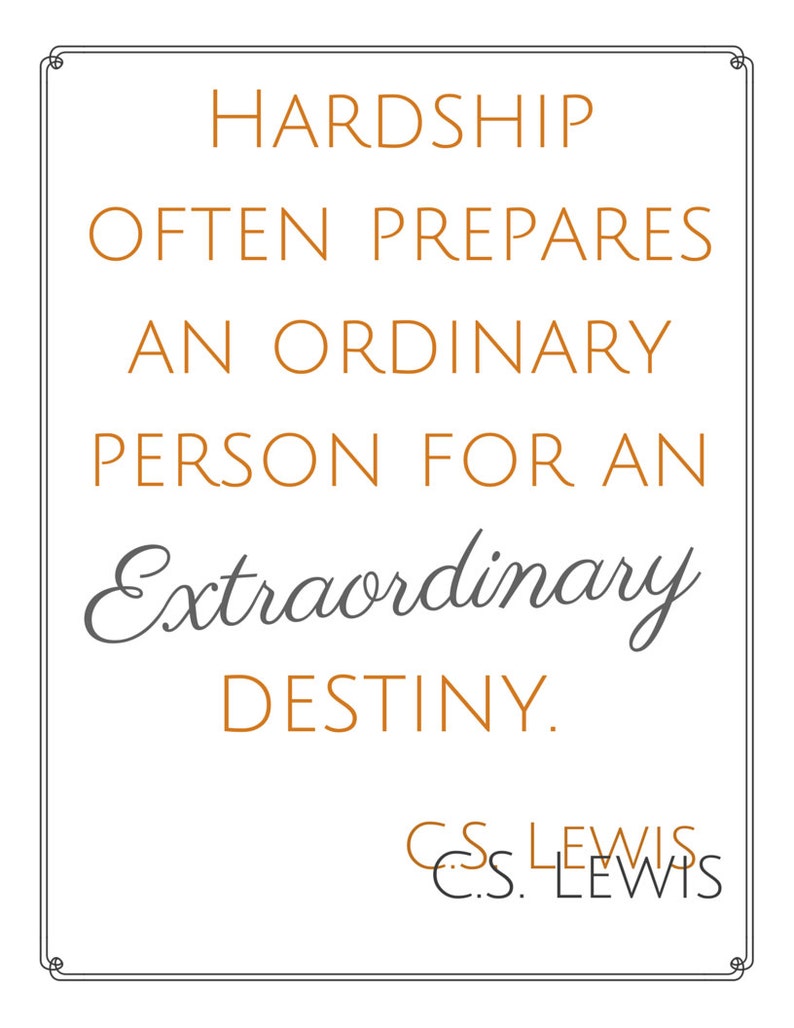 Quote Print CS Lewis 8x10 Instant Download Inspiring Art Printable Digital Download Motivational Wall Art image 2