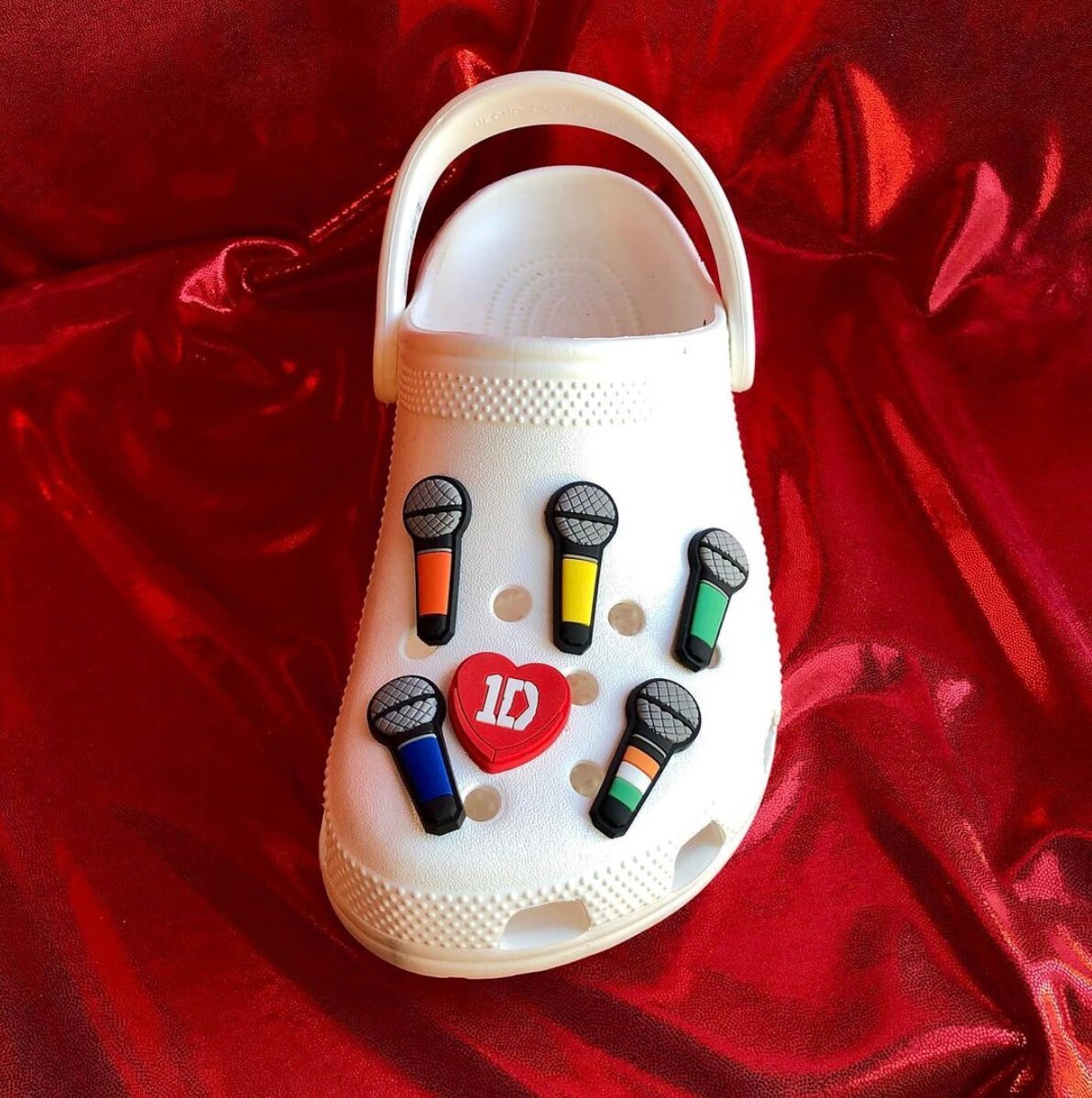One Direction Microphone Croc Charms | 1D Anniversary Shoe Clog Charms