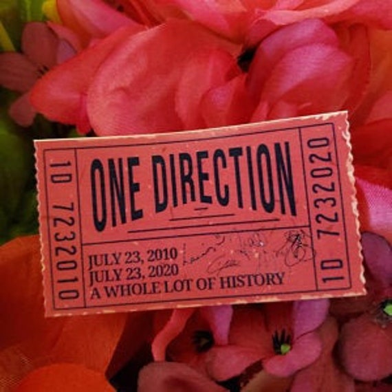 One Direction 10 Year Anniversary Vinyl Sticker 1d Reunion Etsy