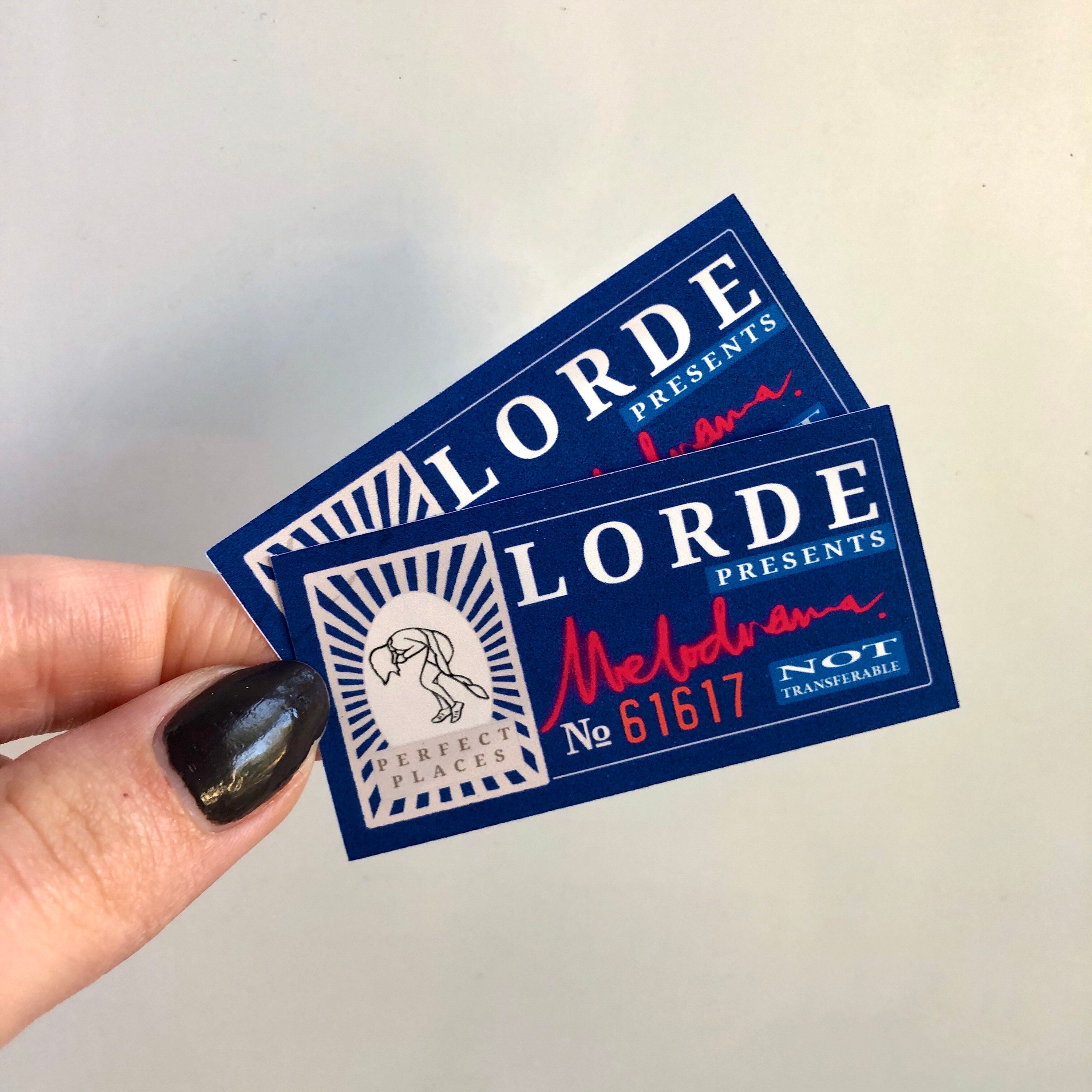 Melodrama Inspired Ticket Vinyl Sticker - Etsy