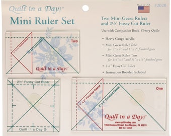 Bloc Loc Flying Geese Ruler Set 1~1.5x3,2x4,3x6,4x8