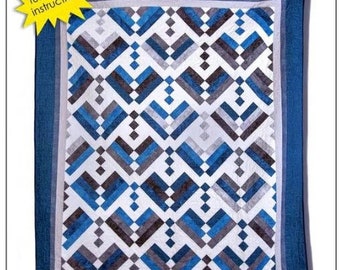 Teardrops de Georgette Dell'Orco Pattern - Cuatro tamaños de Cozy Quilt Designs