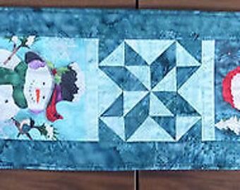 McKenna Ryan New Snow Buds Table Runner Handmade and Quilted by Sue