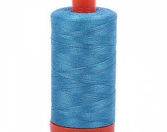 Aurifil Mako Cotton Thread Bright Teal 1320 50Wt 1422 Yd