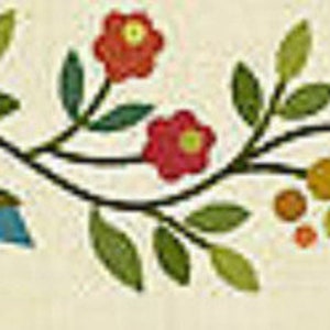 Spring Bouquet Blk 10 Laser Cut fusible Applique Laundry Backet Quilts