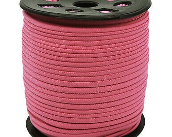 Ganel Pink Braided Elastic for Crafts One Sixth in x100 Yards by Galaxy Notions