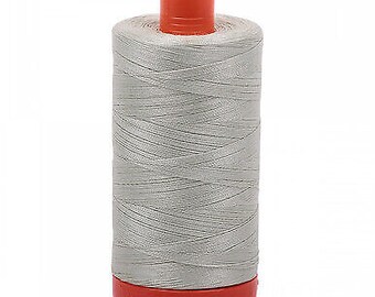 Aurifil Mako Cotton Thread Light Grey Green 2843 50wt 1422yd