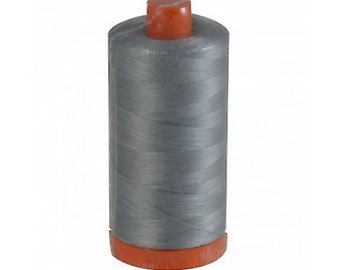 Aurifil Mako Cotton Thread Solid Grey 2605 50Wt 1422Yd