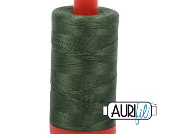 Aurifil Mako Cotton Thread Dark Green Grass 2890 50Wt 1422 Yd