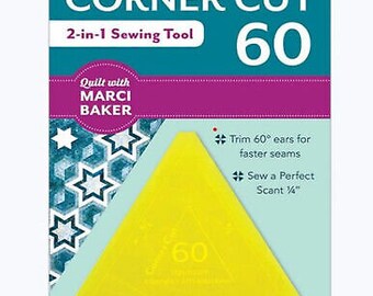 Corner Cut 60 degree 2 in 1 Sewing Tool from Marci Baker