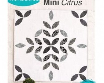 Mini Citrus Pattern 39"x 39" Using Quick Curve Mini Ruler Sew Kind of Wonderful