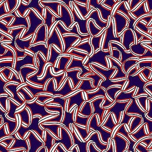 Dark Blue Ribbon - American Style Collection - Cotton Fabric by Studio E Fabrics