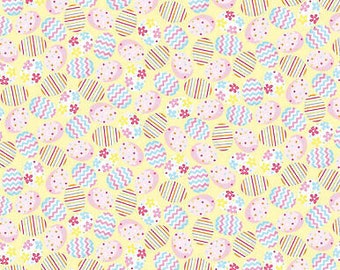 Hippity Hoppity Eggstra 9762 03 by Benartex Studio Cotton Fabric By the Yard
