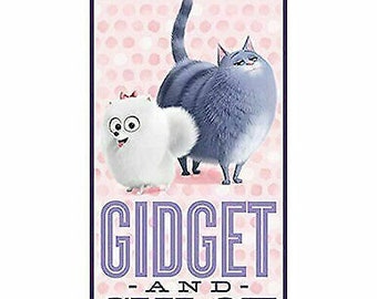 Secret Life of Pets Gidget and Chloe Panel Cotton Fabric by Quilting