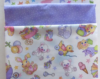 Cute Animals Stars Purple 3 Yard Bundle Cotton by Sue's Creating Cottage