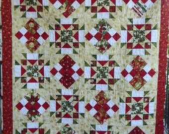 Quilt ~Christmas Decorative Lap Quilt~56'' x 66'' Great for Hanging too