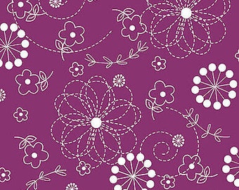 Kimberbell Basics Violet By Maywood Studios Cotton Fabric Sold by the Yard