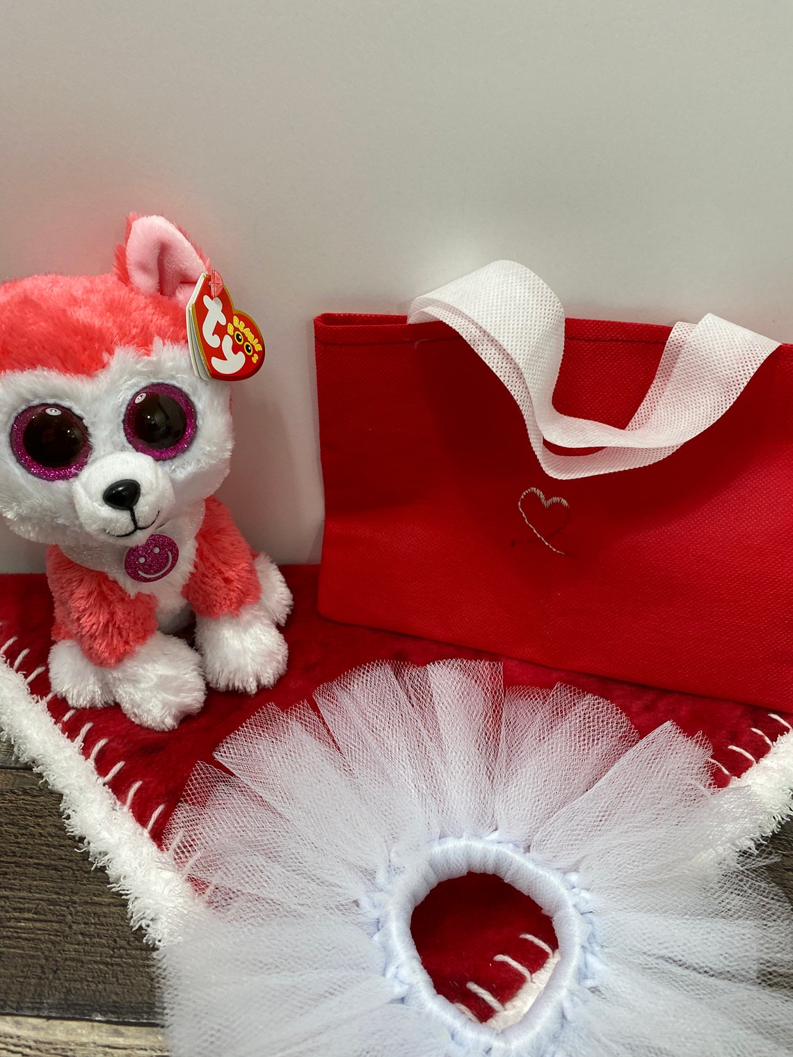 Dog Stuffed Animal Dress up Set Crochet Edge Fleece Blanket Etsy