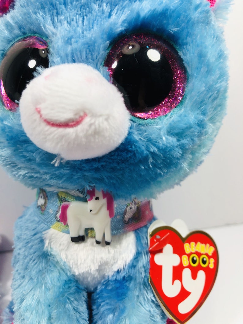 Stitches Unicorn Beanie Boo Removable Collar Crochet Edge Etsy