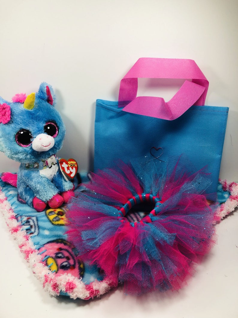 Stitches Unicorn Beanie Boo Removable Collar Crochet Edge Etsy