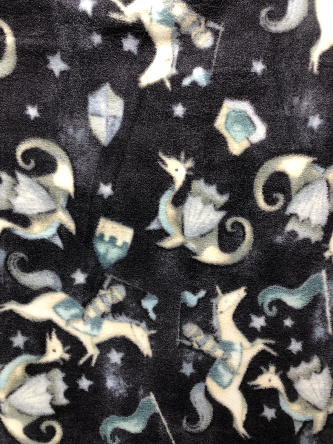 Dragon Print Fleece Blanket Reversible Double Layer Blanket | Etsy