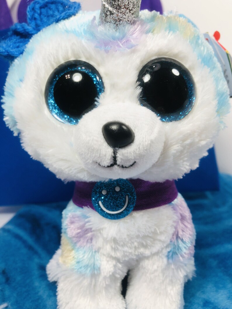 Helena Uni-Pup Beanie Boo Crochet Edge Fleece Blanket Tutu ...