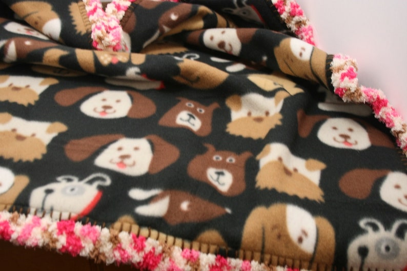 Double fleece Dogs with Duo Tone Brown Backing Neopolitan Etsy