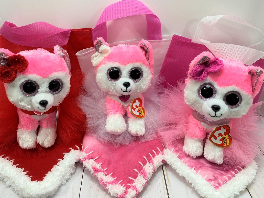 Husky Stuffed Animal Dress up Set Crochet Edge Fleece Etsy