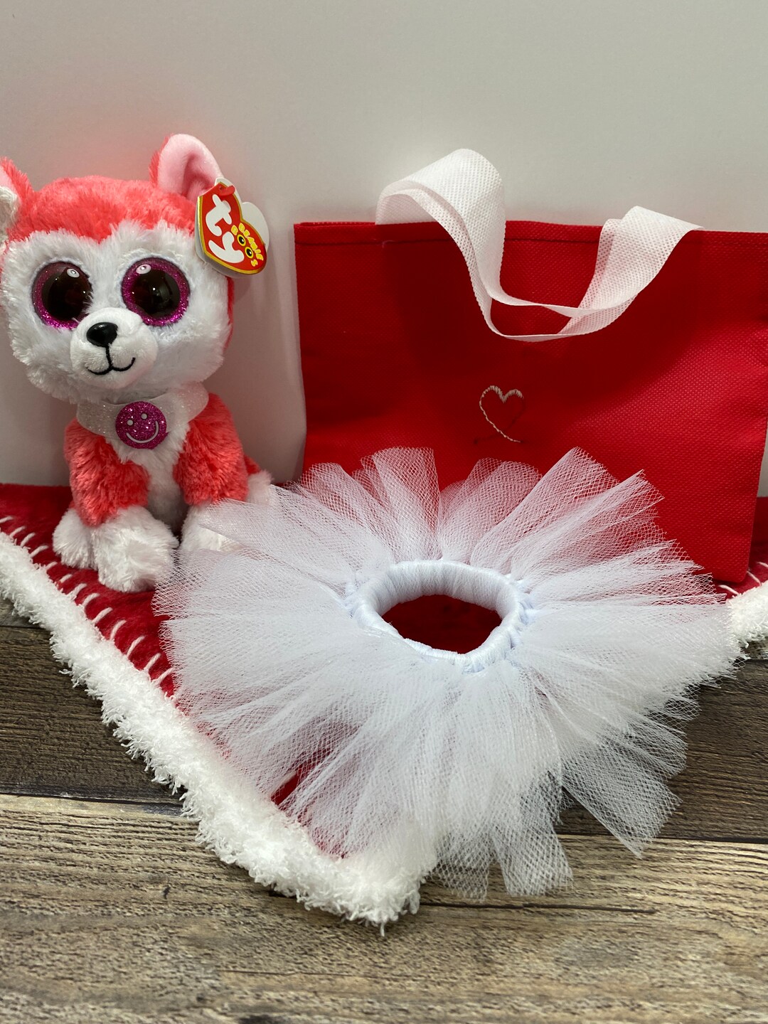 Dog Stuffed Animal Dress up Set Crochet Edge Fleece Blanket Etsy