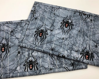 Halloween Spider Mug Rug: Quilted Table Mat, Large Coaster