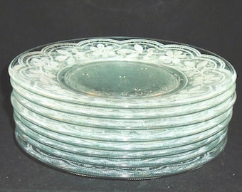 Beaded Daisy Sparkle, 8, Salad Plates, Bridal Shower, High Tea, Wedding, Ladies Luncheon, Summer, Spring, Mid Century