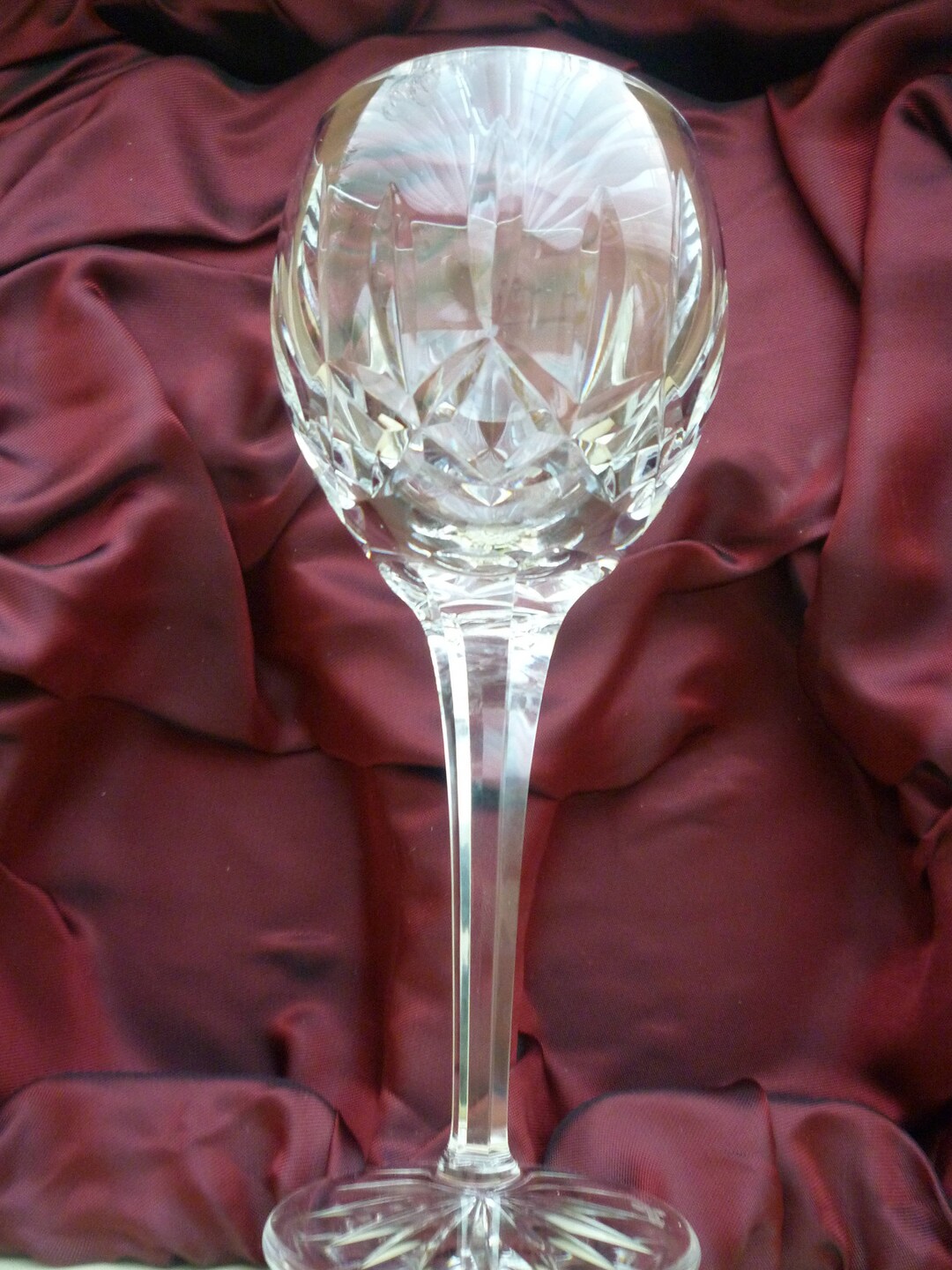 Waterford Wine Claret/ Water Goblet, One 1 Kildare Wine Glass Cut Base. 7 5/8. 6 Available