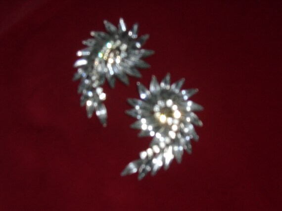Acrylic Rhinestone Clips, Earrings/Dress/Shoe Lar… - image 3