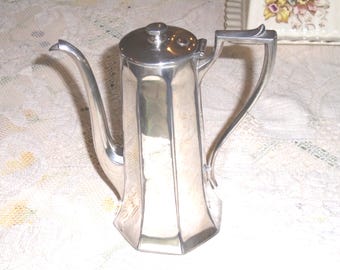 Vintage Richfield Quadruple Plate Coffee Server, Ribbed Design