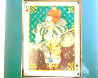 King and Queen, Colorful Lithograph Art, Artist signed 77/500, by Bob Holloway. 16.75" x 13.75"