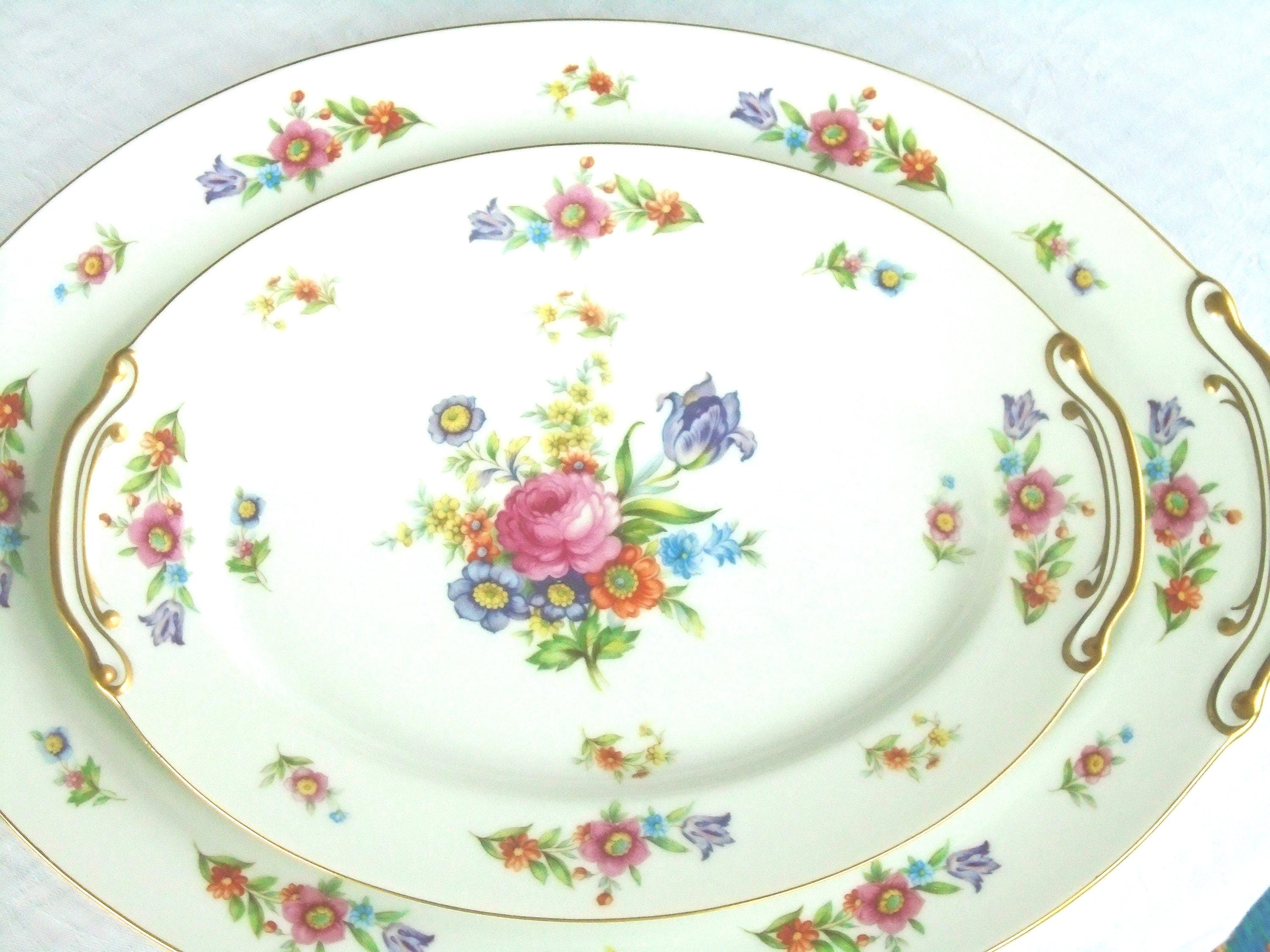 Dresden china platter - Etsy 日本