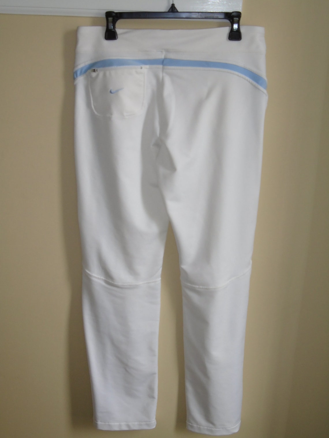 Nike White Sports/ Athletic/ Track Women's Pants. Zipper Etsy