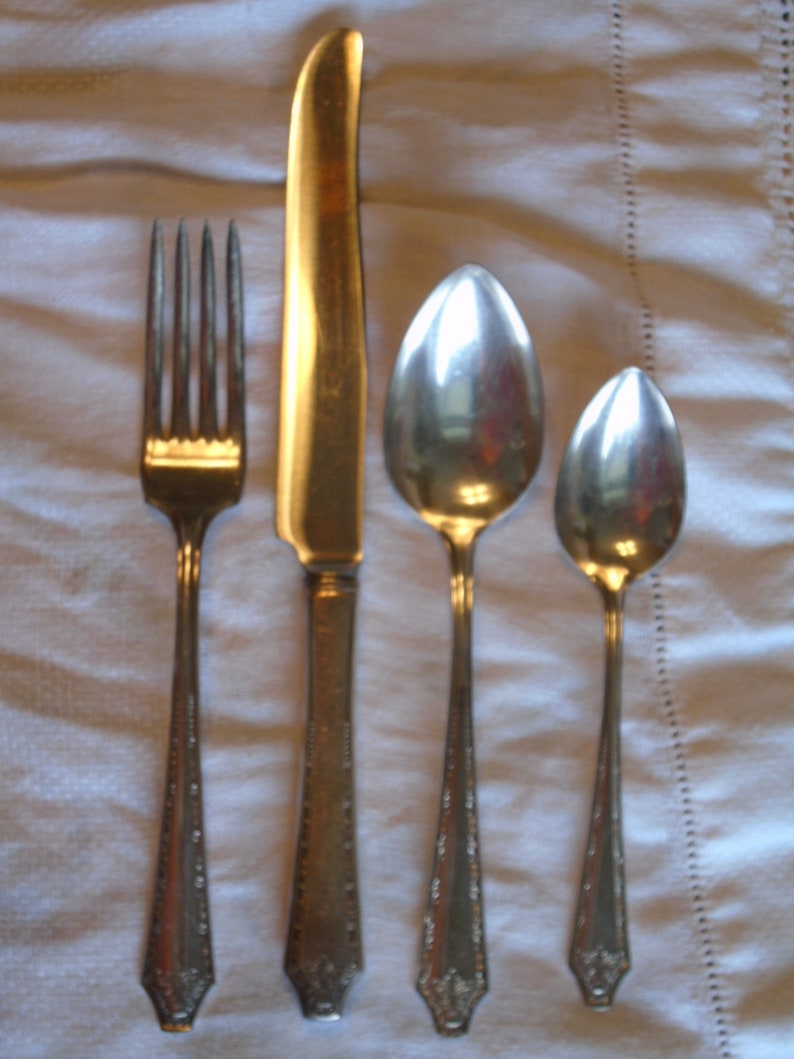 W. R. Keystone Silverplate Silverware. Maltese Cross Symbol Etsy