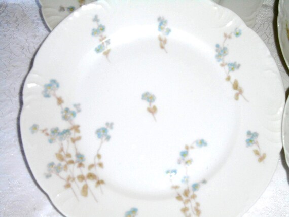  LIMOGES プレート　5枚セット リモージュ フレンチプレート 5 枚、アンティーク 8.5 インチ CFH GDM