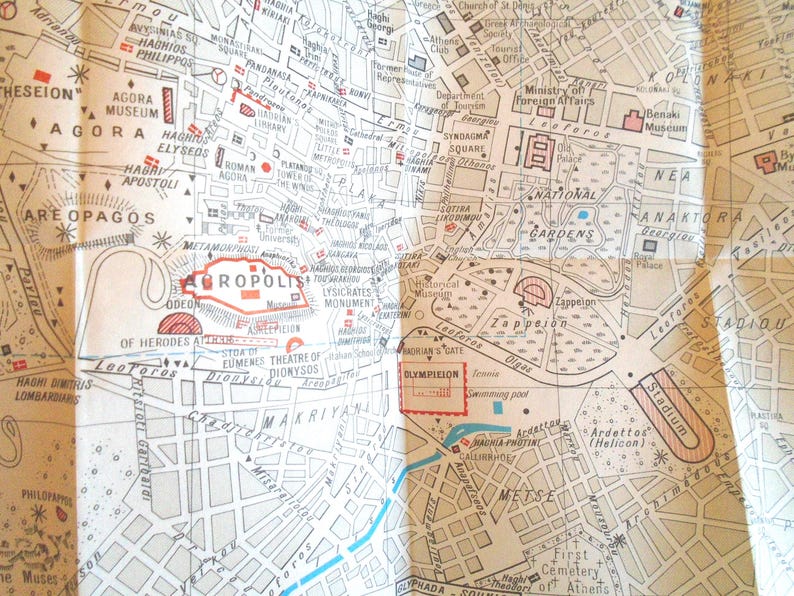 Hachette Guide to Greece, First Edition, Maps & Plans image 4