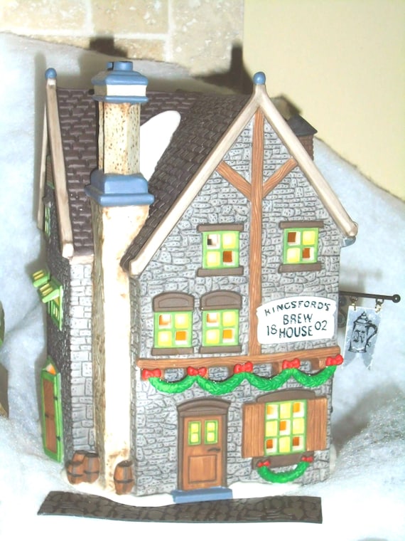 Department 56 Dickens' Village – 'Kingsford's Brew House' Porzellan-Gebäude Für Weihnachtsdorf