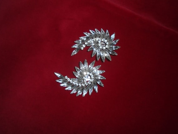 Acrylic Rhinestone Clips, Earrings/Dress/Shoe Lar… - image 6