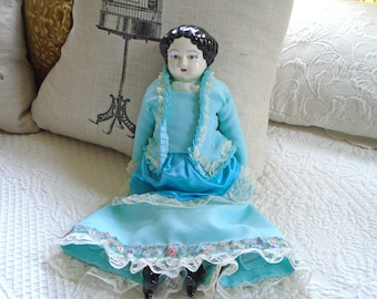 フラットヘッドチャイナドール - 1860 年代 - Etsy 日本