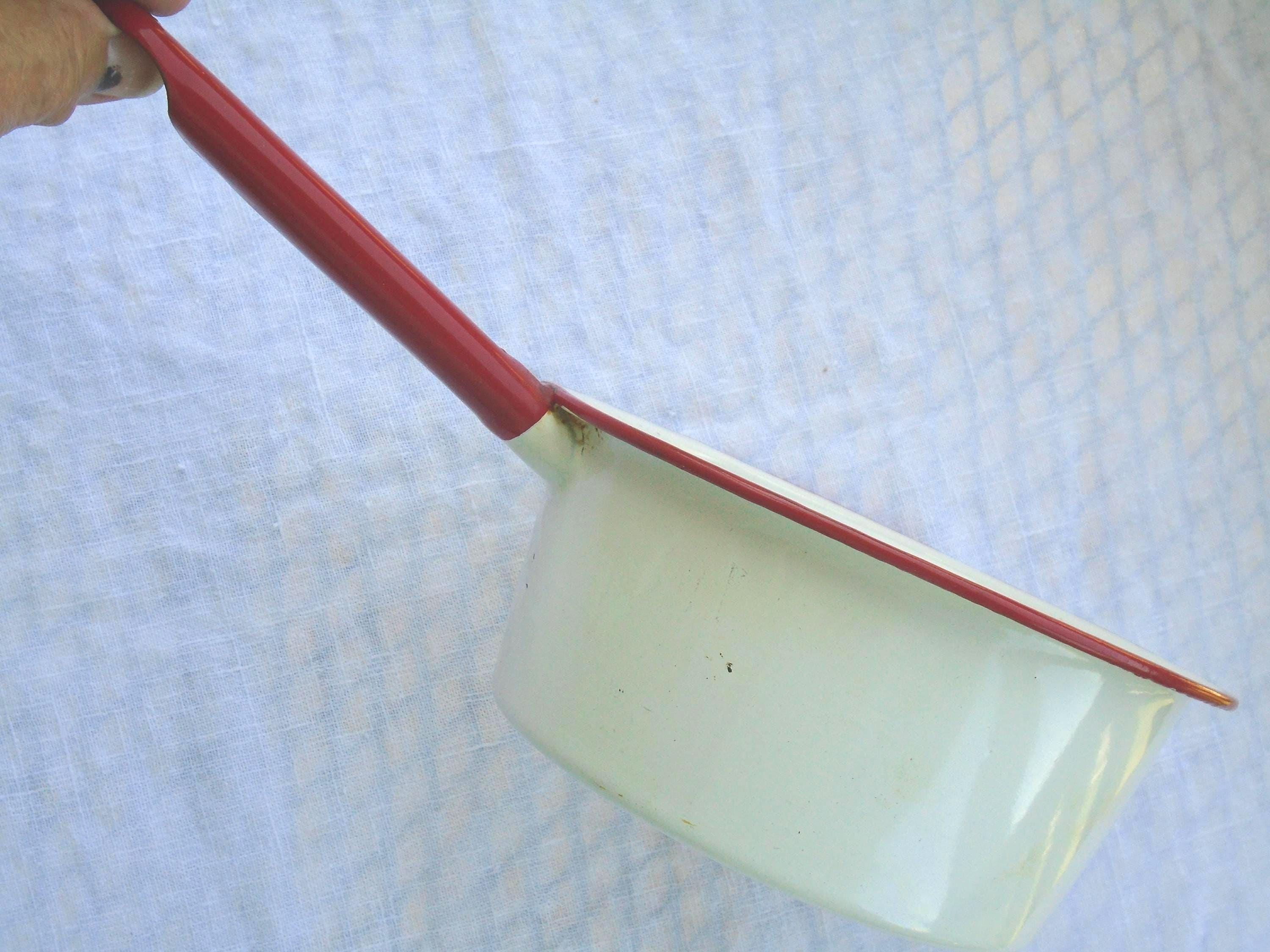 Sosoport Emaille-Wasserkocher 0,8L: Rot Mit Weißen Punkten Für Herd & Induktion