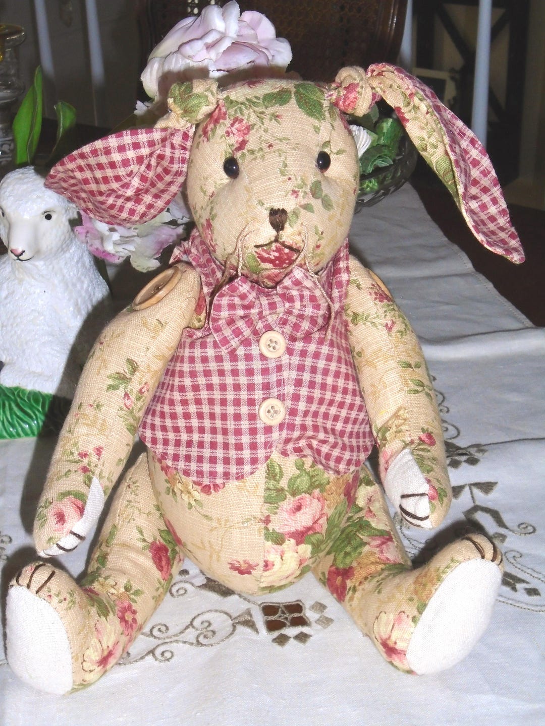 Calico Rabbits, Stuffed 15