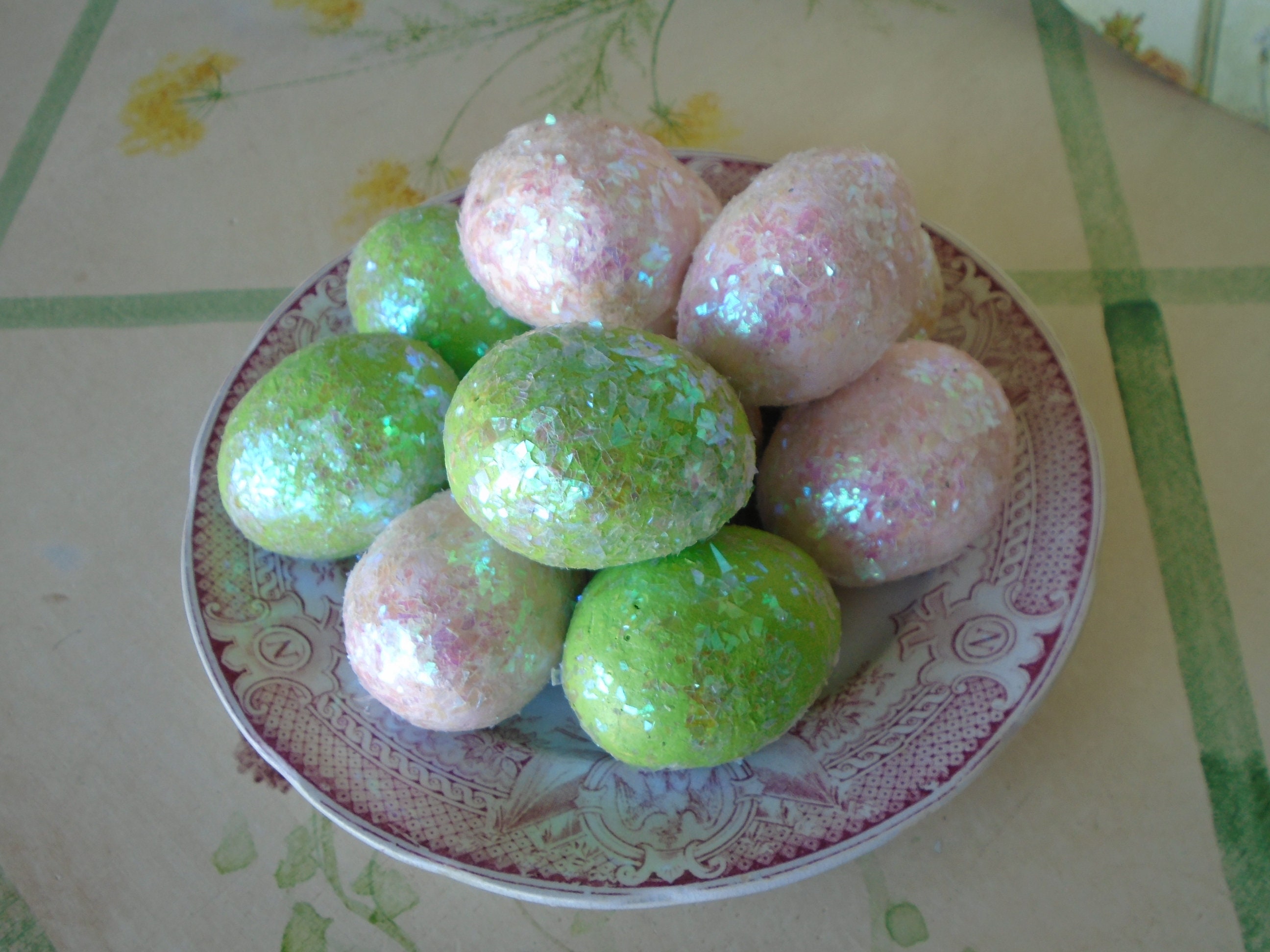 Sparkle Eggs. Set of 6 Sparkle Eggs Glitter Easter Egg Décor Etsy