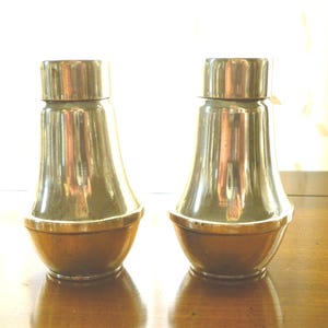 Zestaw solniczki i pieprzniczki ze srebra próby 925. Duchin Creation ~ Szklane wstawki. Vintage, lata 60.