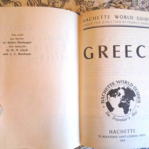 Hachette Guide to Greece, First Edition, Maps & Plans image 2